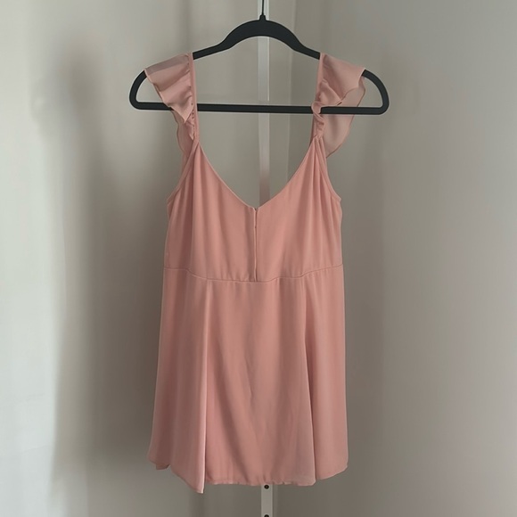 Show Me Your Mumu Delilah Mini Dress Rosebud Pale Pink Size Small - Picture 2 of 6